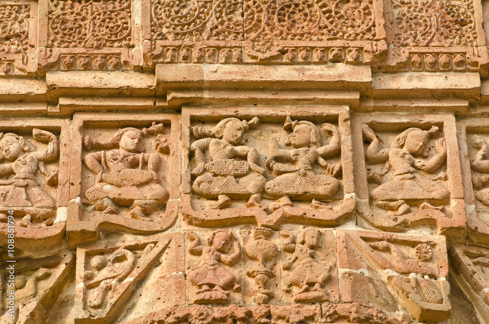 Beautiful terracotta work at temple