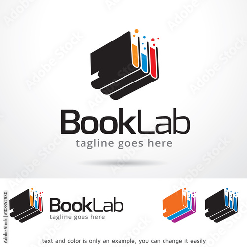 Book Lab Logo Template Design Vector 