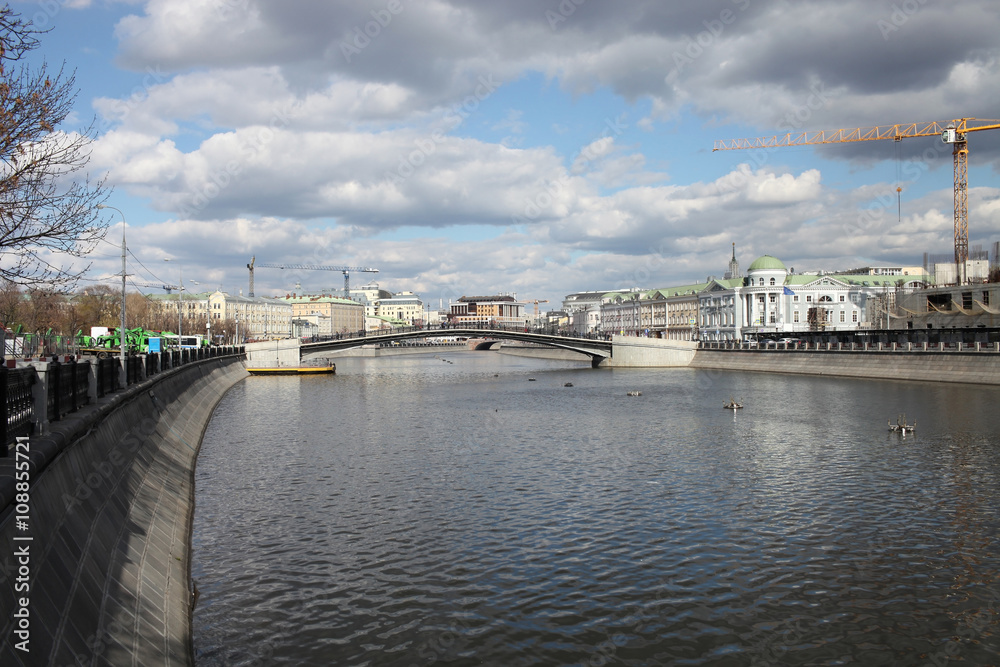 Luzhkov Bridge. Moscow, Russia