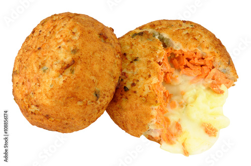 Salmon And Cheese Filled Fish Cakes