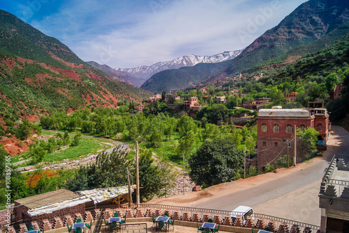 Ourika Valley Morocco. / Ourika Valley is just 30km away from Marrakesh, beautiful unspoiled nature under the mountain of Atlas.