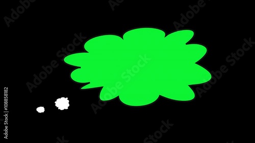 Illustration of thought or speech bubble.