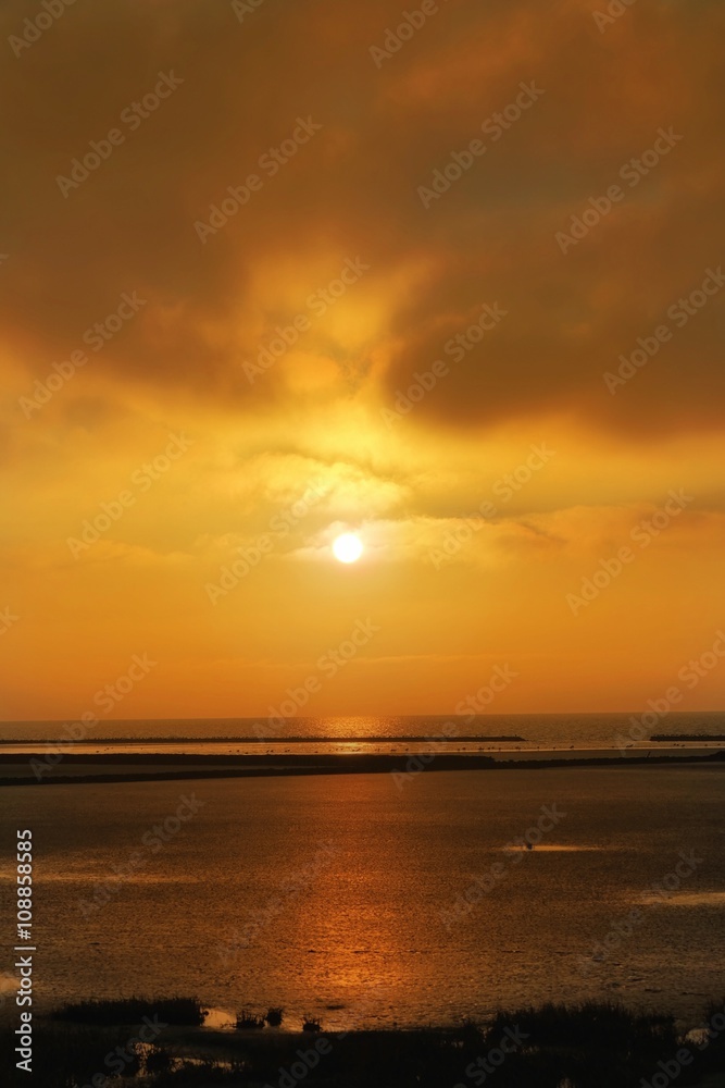Nordsee im Sonnenuntergang