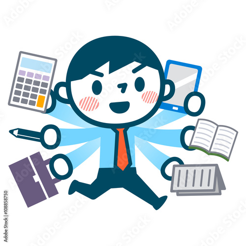 忙しいビジネスマン