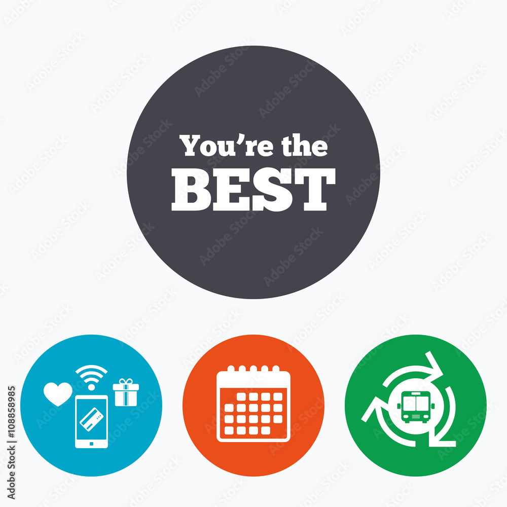 You are the best icon. Customer award symbol. You are the best icon. Customer award symbol.