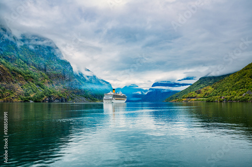 Cruise Liners On Hardanger fjorden photo