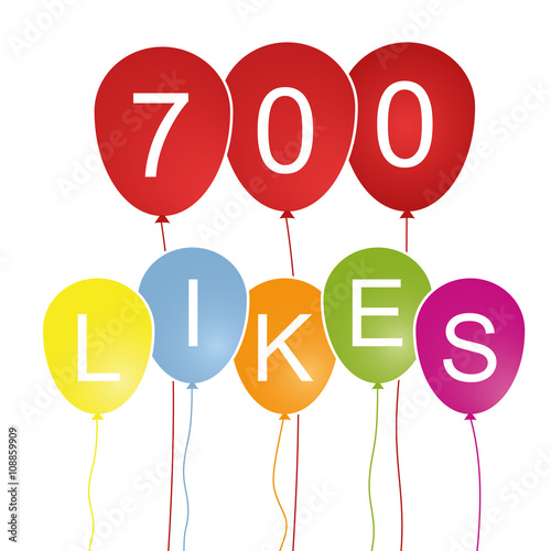 700 LIkes - Luftballons