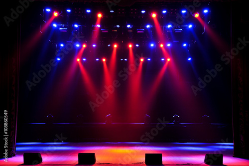 Fototapeta Free stage with lights