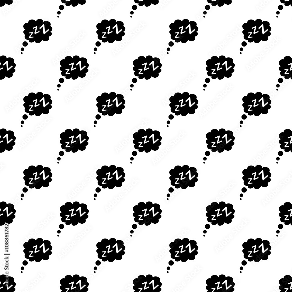 Naklejka Wzór snu bez szwu
