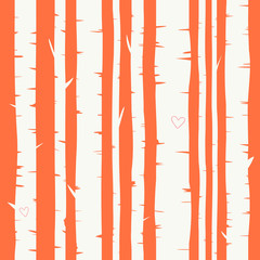 Stickers Berken patronen Berkenbos vector achtergrond groen  © peregrina_yulya