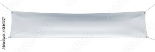 Horizontal banner with ropes