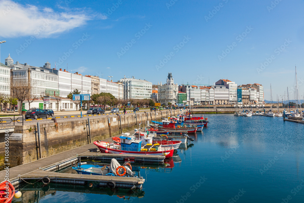 Port of La Coruna, Galicia, Spain
