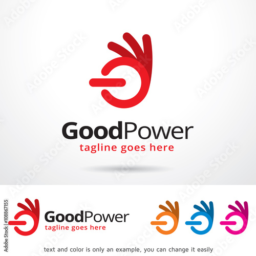 Good Power Logo Template Design Vector 