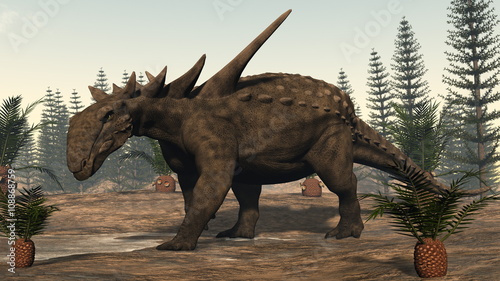 Sauropelta dinosaur - 3D render © Elenarts