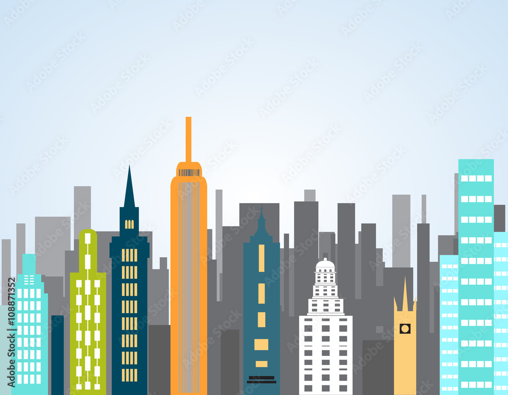 city with lots of buildings city with lots of buildings