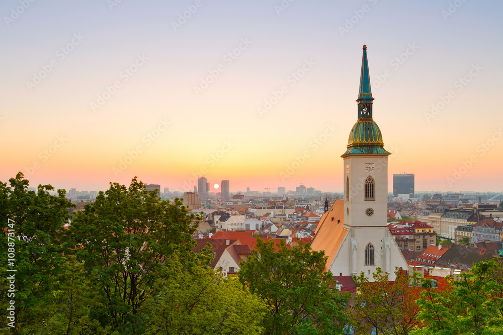 View of st. Martin's cathedral from the castle hill. View of st. Martin's cathedral from the castle hill.
