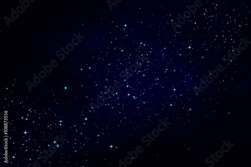dark night sky with stars