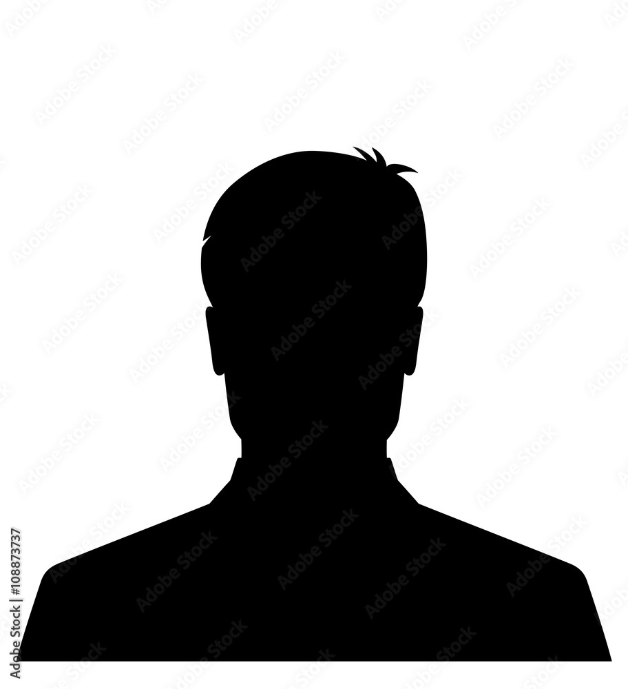 Male silhouette avatar icon black, user profile picture Stock ...