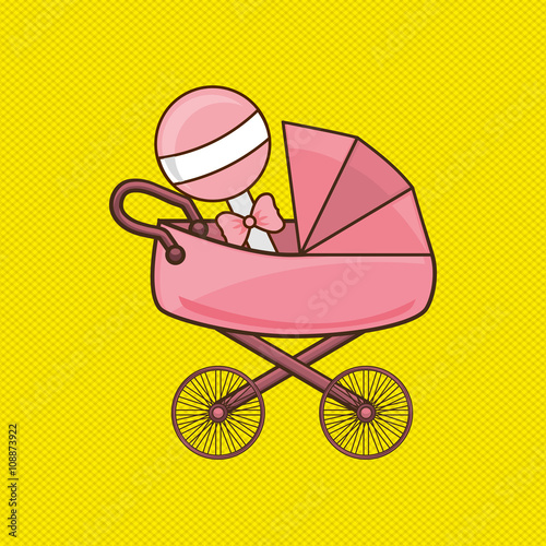 baby shower icon design 