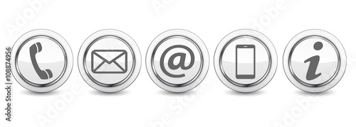 Kontakt Symbole Icons Buttons