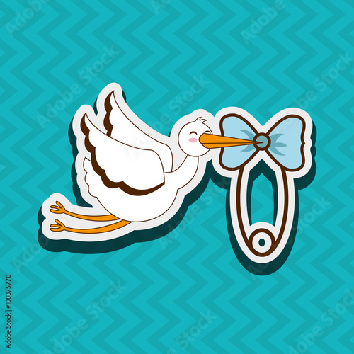 baby shower icon design 