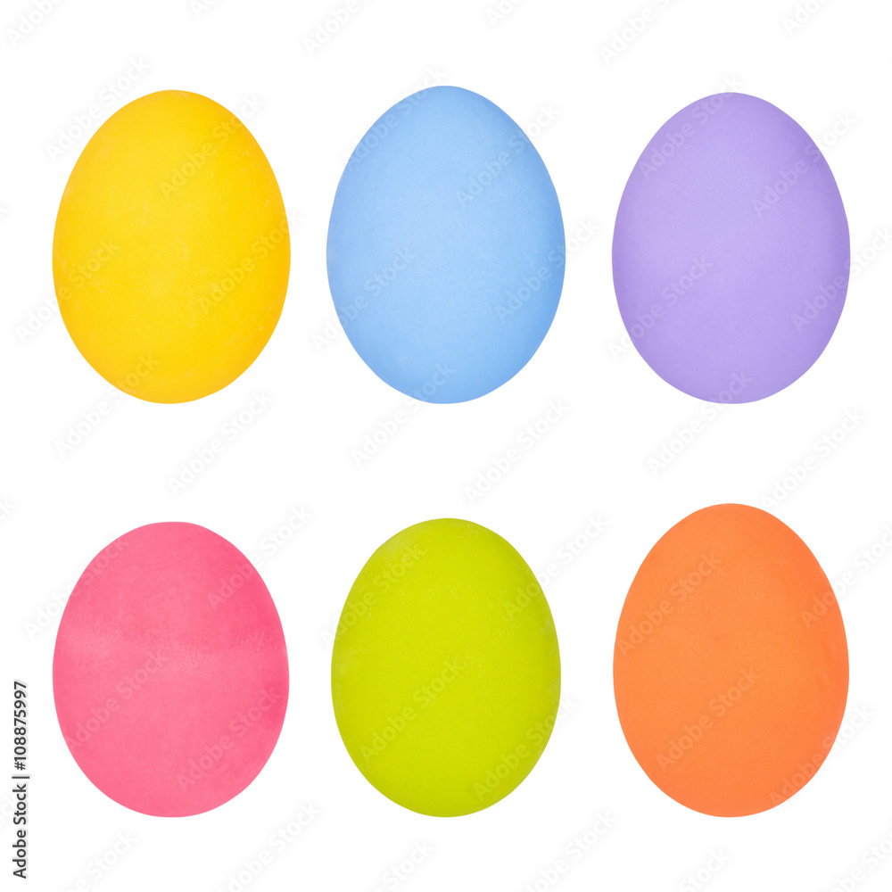 Easter eggs isolated on white background Easter eggs isolated on white background