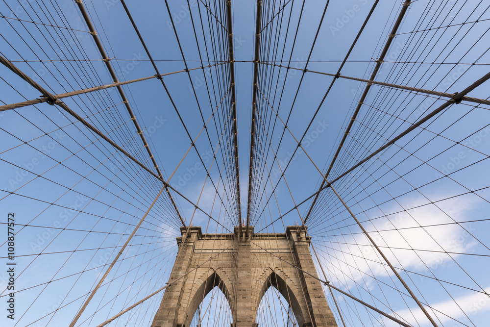 Fototapeta premium Brooklyn Bridge Walkway - Nowy Jork