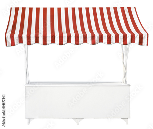 Market stall with awning photo