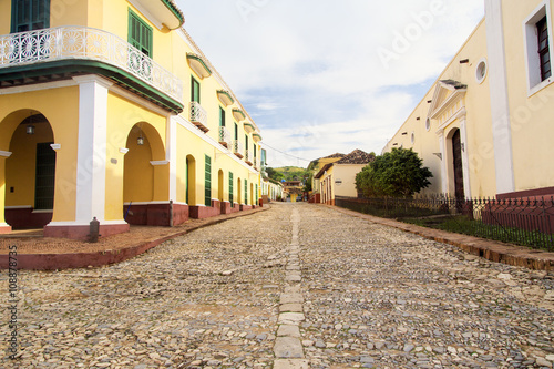 A typical street in Trinidad Cuba