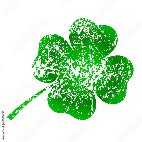 green stylized clover
