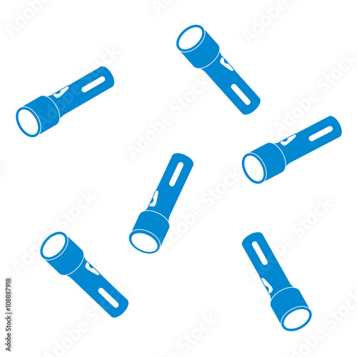 Nice picture of a colored flashlights