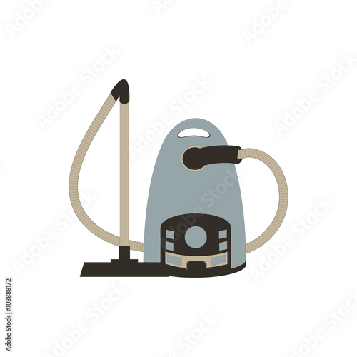 Stylized icon of a colored vacuum cleaner