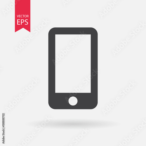Cellphone Icon vector. Cellphone logo design isolated on white background