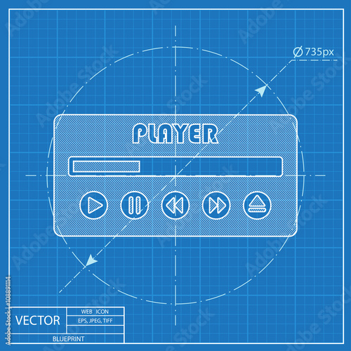 player ui icon. Blueprint style
