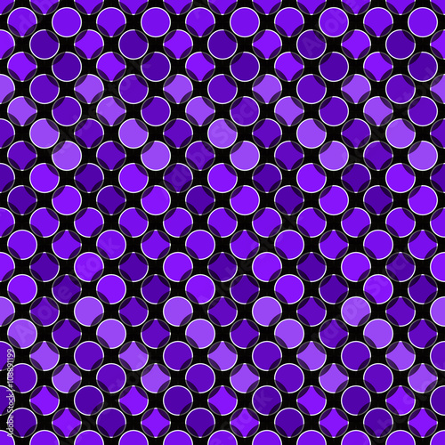 Abstract seamless pattern with colored circles. 3d effect. Vector eps10 
