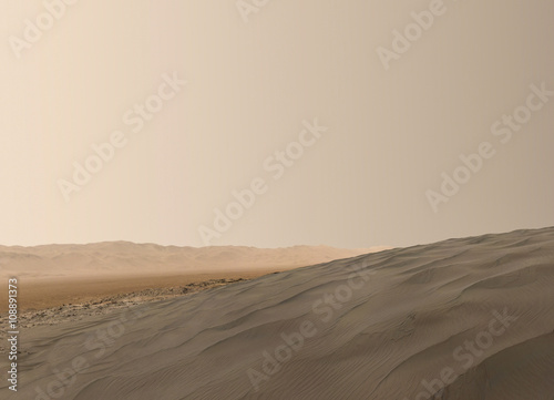 Fototapeta Naklejka Na Ścianę i Meble -  Mars surface. Elements of this image furnished by NASA