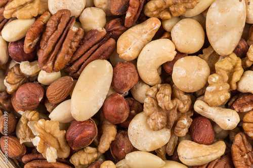 lot of different types of nuts