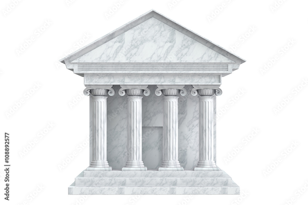 Obraz premium Ancient Colonnade Building, 3D rendering