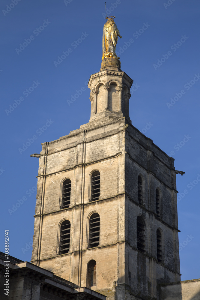 Avignon Cathedral Tower Facade