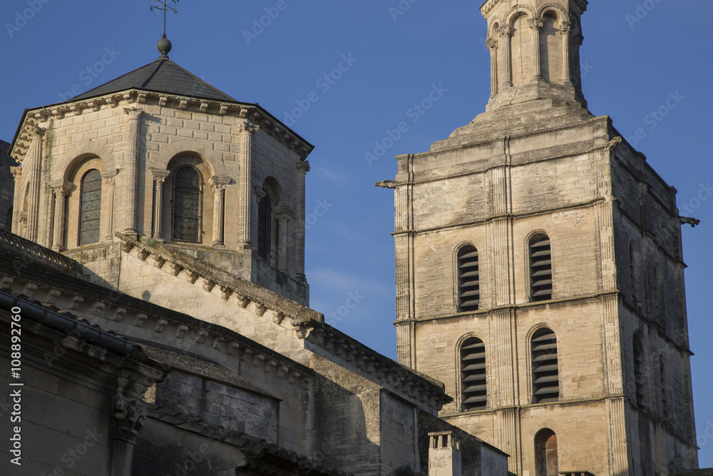 Avignon Cathedral Tower Facade