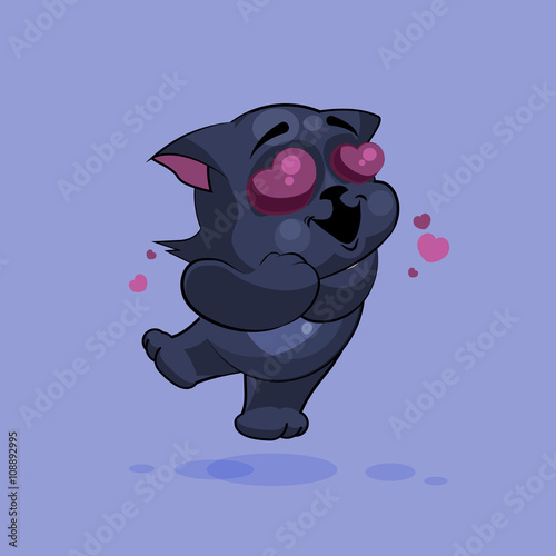 Black cat in love