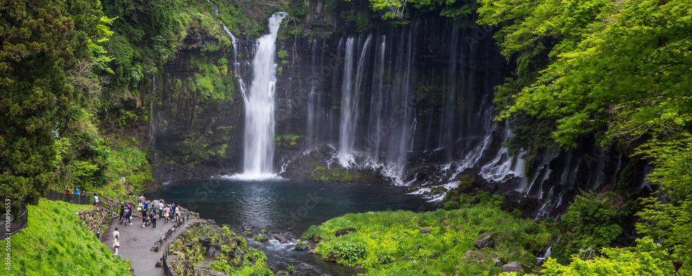 The beautiful Shiraito Falls, Fujinomiya, Shizuoka, Japan