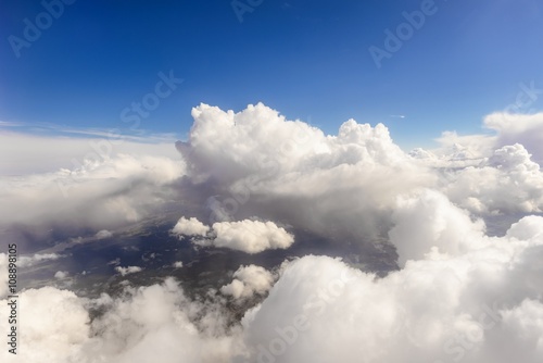 Aerial view of some clouds
