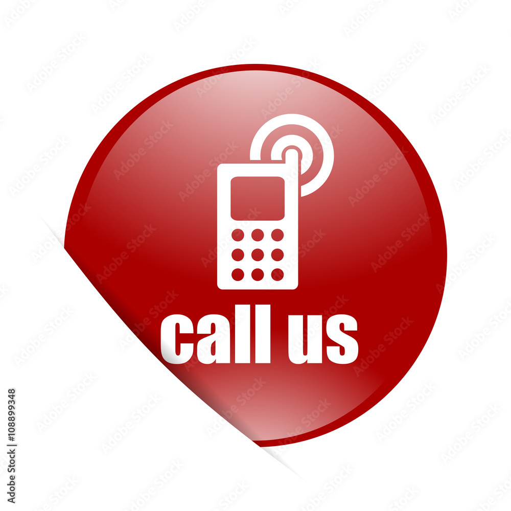 call us red circle glossy web icon call us red circle glossy web icon