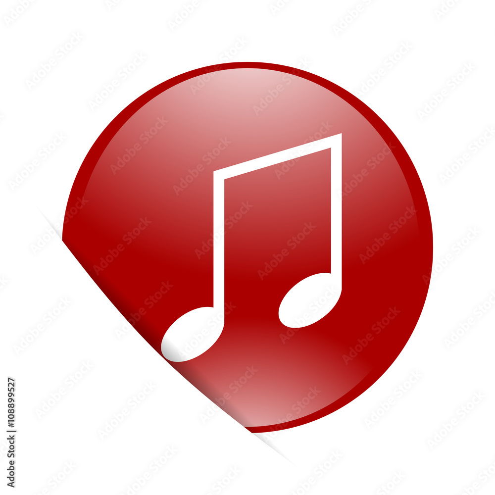 music red circle glossy web icon music red circle glossy web icon