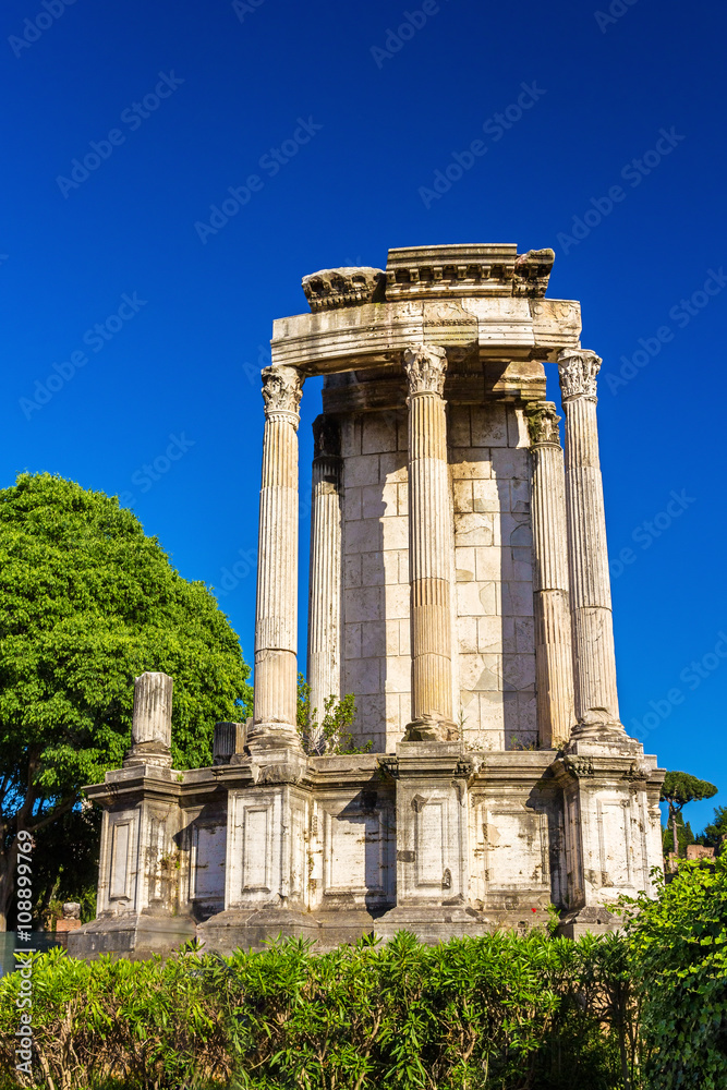 Temple of Vesta in the Roman Forum, Italy
