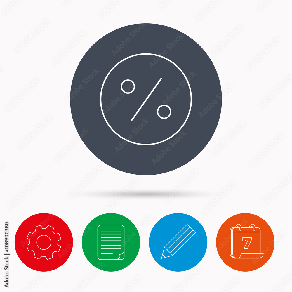 Discount percent icon. Sale sign. Discount percent icon. Sale sign.