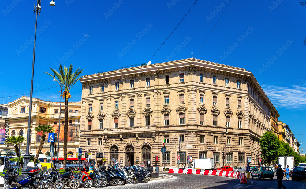 Building on Piazza Cavour in Rome