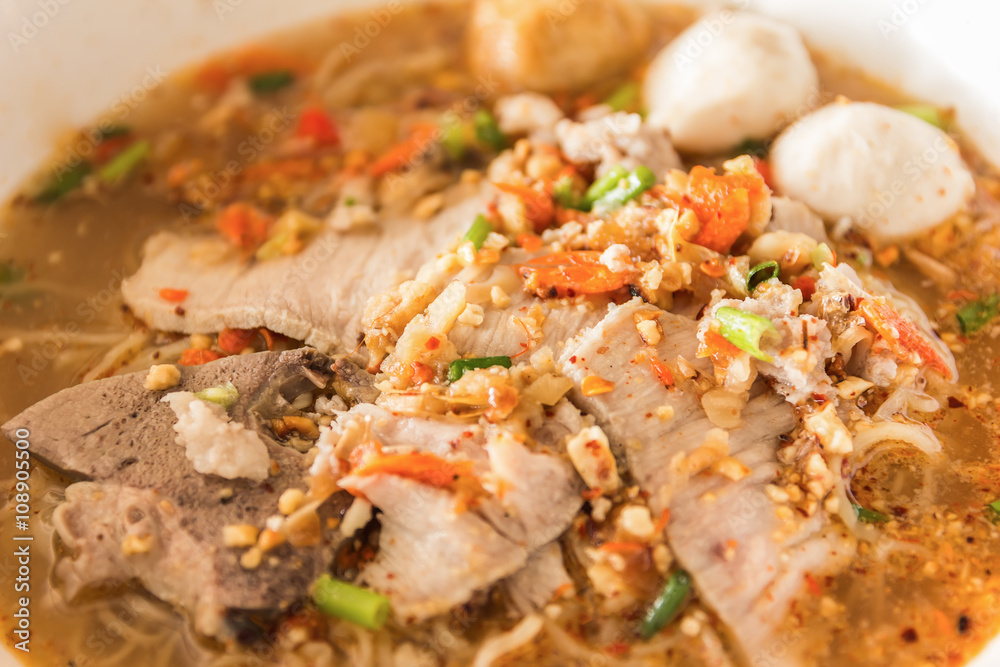 Thai noodle soup,Tom Yum , Thai Food Thai noodle soup,Tom Yum , Thai Food