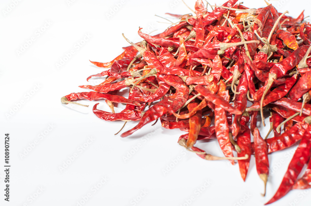 Naklejka premium dried red hot chilli
